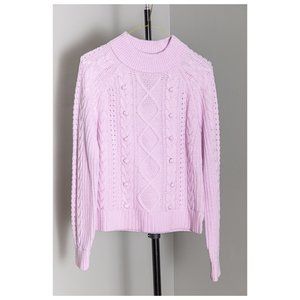 J. Crew - Pom-pom cable-knit sweater